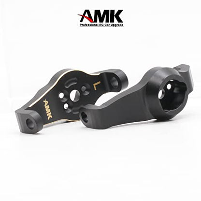 TRX4 Brass Caster Blocks C-Hubs Steering Knuckle Rear Axle Mount Housings Inner Brass Counter Weight for 1/10 RC Crawler TRX6 TRX4 Upgrade Parts (A 6-in-1)