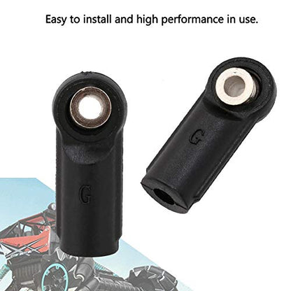 Dilwe 10PCS M4 Rod End Linkage Ball Fit for Axial SCX 1/10 RC Car Crawler RC Accessories, M4 Link Linkage Rod End Width Balls Joint Set RC Car Parts(Straight)