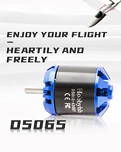 DIAMONDDYNAMICS Hobbyhh D5065 400kv RC Brushless Motor Power 1500W with 4.0mm Banana Head for DIY RC Glider Aircraft Plane and UAV - size: 5065-400KV