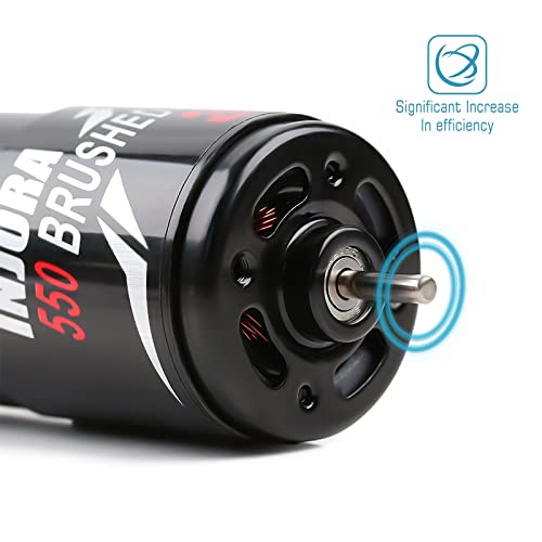 INJORA 550 3-Slot Waterproof Brushed Motor for 1/10 RC Car（55T） - size: 55T