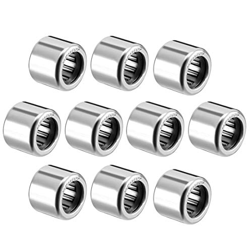 uxcell HK0709 Drawn Cup Needle Roller Bearings, Open End, 7mm Bore Dia, 11mm OD, 9mm Width (Pack of 10) - size: 7x11x9mm