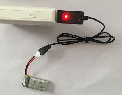 Fielect 1pcs JST-2P USB Charger Cable 4.8v 250MA Output Ni-Cd Ni-Mh Battery Pack for RC Excavator RC Cars - color: 1pcs
