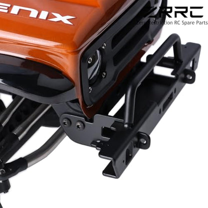 Steel Front Flat Bumper Kit Compatible with Vanquish VP VS4-10 Phoenix 1/10 RC Crawler, Heavy 45# Steel Front Bumper Upgrade for 1/10 RC Rock Crawler - style: Front