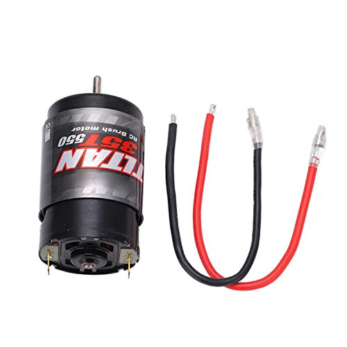 550 Brushed Motor with 320A Two Way Brushed ESC Combo for RC Crawler High Efficiency Power System Reliable Forward Reverse Control Fit for TRX4 Axial SCX10 and Compatible with Most 1 10 Scale Crawlers