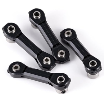 4Pcs Aluminum Anti-Roll Sway Bar Suspension Arm Linkage，Black | Upgrade Parts, For 1/5 Losi DBXL 2.0 RC Car - color: Black