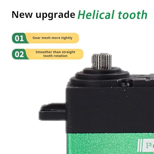 25KG RC Servo Motor Steering Servo Metal Gear Waterproof with 25T Servo Horn for RC Car Truck Boat Helicopter Model Parts, Control Angle 180° (Green-25kg) - color: Green-25kg