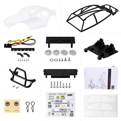INJORA BUG24 Body for 1/24 Axial SCX24 C10 JLU Bronco Base Camp (Clear) - color: Clear