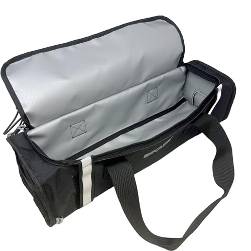 Battery Rack And Carry Bag For Ebike - Flame Resistant Material With Inner Liner And Foam Protection For Extra Ride Storage