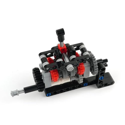 4-Speed Manual Transmission Model Kit, DIY Educational Gearbox Building Blocks Set, STEM Engineering Toy with Technical Parts for Teens and Adults