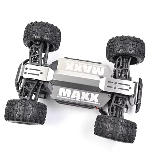 RC Chassis Protector Guard Armor for Traxxas Mini Maxx Guard Plate Armor Stainless Steel Armor Chassis Armor Upgrade Parts (RC Chassis Guard Armor)