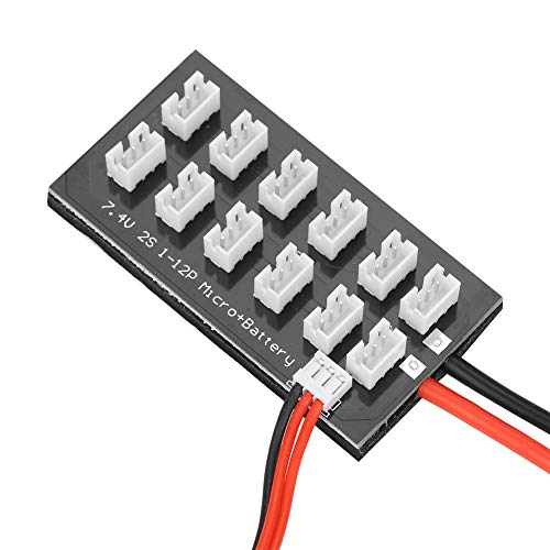 2S 7.4V LiPo Parallel Charging Board JST-PH2.0 3-Pin 4.0mm Banana Plug 2S LiPo Battery Charge Board for Balance Charger Imax B6