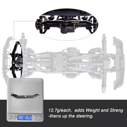 HobbyPark Brass Steering Link for TRX4M TRX4MT Upgrades Parts 1/18 RC Crawler Car Replacement