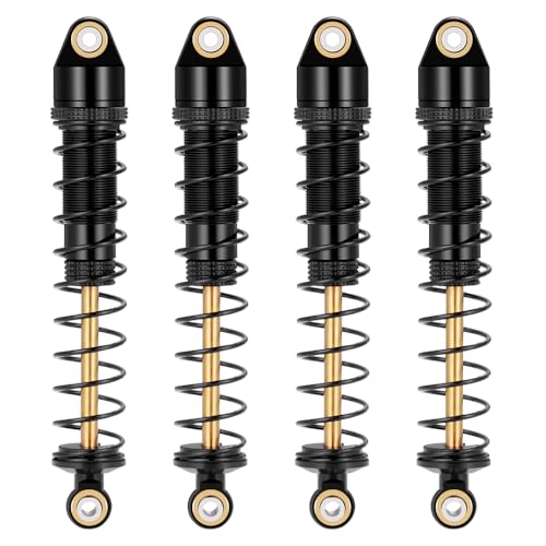 MOHERO 4Pcs RC Oil Filled Shocks - 80/90/100/110/120mm Shock Absorbers Kit for Most 1/10 RC Crawlers Like Axial SCX10 II III D90 CC01 Gen7 Gen8 CC01 Wraith RR10, etc (90MM) - size: 90MM