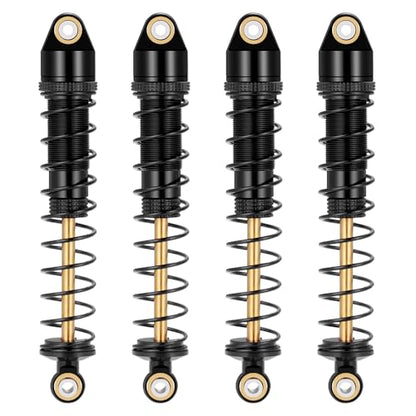 MOHERO 4Pcs RC Oil Filled Shocks - 80/90/100/110/120mm Shock Absorbers Kit for Most 1/10 RC Crawlers Like Axial SCX10 II III D90 CC01 Gen7 Gen8 CC01 Wraith RR10, etc (90MM) - size: 90MM