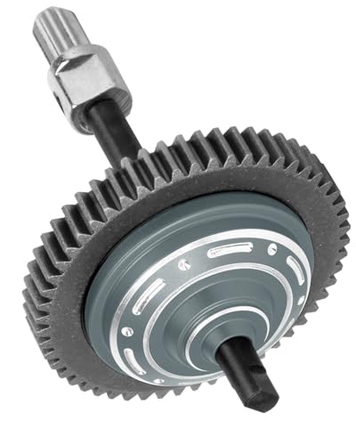54T Main Gear&Differential Case Upgrades Part for 1/10 Slash/Rustler/Stampede/Hoss 4X4(VXL),Slash 4WD(Platinum/Ultimate),Metal Slipper Clutch Eliminator Differential Locker Gear.Titanium - color: Titanium(54t)