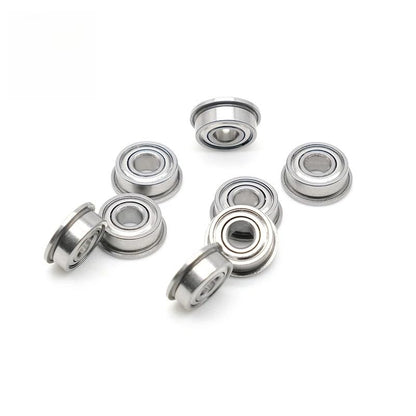 MF104ZZ Flange Bearing 4x10x4 mm ABEC-7 (10 PCS) Miniature Flanged MF104 Z ZZ Ball Bearings - size: MF104ZZ 4x10x4