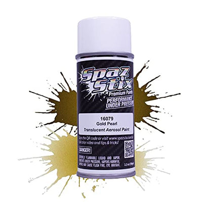 Spaz Stix - Gold Pearl Aerosol Paint, 3.5oz Can