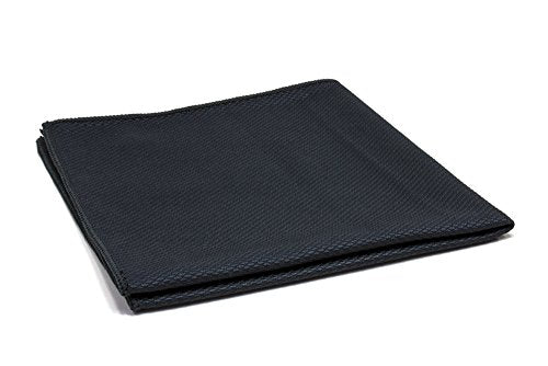 Autofiber Diamond Glass Microfiber Window and Chrome Towel (16 inch x 16 inch) - Pack of 4, Black - color: Black, size: 4 pack