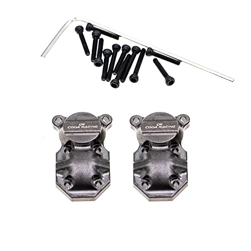 Brass Diff Cover Front&Rear for AXIAL SCX24 Deadbolt C10 Gladiator Brocon Upgrades 1/24 RC Crawler Car