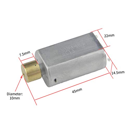 2pcs of 180 1.5V 3V 3000RPM DC Motor Strong Vibrating with Little Rust Electric Gear Motor for Vibrating Device,Toys, Massager Health Care Equipment - size: 180 DC Vibrator Motor 2PCS