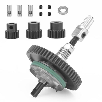daitoku Differential Gear Complete Slipper Clutch with 32P 15T/17T/19T Pinions Gear Set for Traxxas Slash Stampede Rustle 4X4, Replacement of 6878