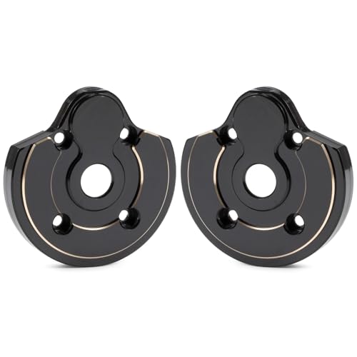 Heavy Brass Weights Front Rear Portal Cover for Capra SCX10 III AR45P CP43 | Weight 108g, Black Hard Coating, Fits 1/10 RC Crawler 4WS LCG Comp Builds