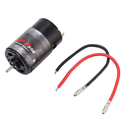550 Brushed Motor 320A ESC, 320A Two Way Brushed ESC Brushed Motor with ESC for RC Car Crawler (12T) - style: 12T
