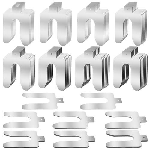 MUZIK 56 Pcs 5"x5" Metal Shims for CNC, Machining & Automotive Alignment | 304 Stainless Steel, 8 Thicknesses, Easy Identification, Precision Laser Cut, Corrosion Resistant, Burr Free Finish - size: D 5" x 5"