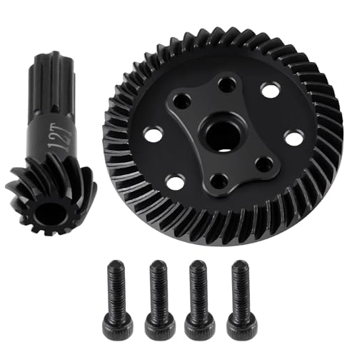 Steel Front Diff Gears for Tra-xxas 1:16 Mini Maxx/Slash/XRT VXL 3S | Monster Truck Upgrades RC Spiral Cut Differential Gear Sets - style: Front Diff Gear Set