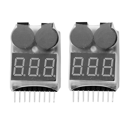 1-8s Lipo Battery Voltage Tester Low Voltage Buzzer Tester for RC Lipo Battery Pack