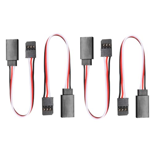 Servo Extension Wire 3Pin 30cm Female to Male RC Servo Extension Cord Lock Type Cable RC Helicopter Wire Lead Compatible with Futaba, Hitec, JR, Multiplex, Airtronics Z servos