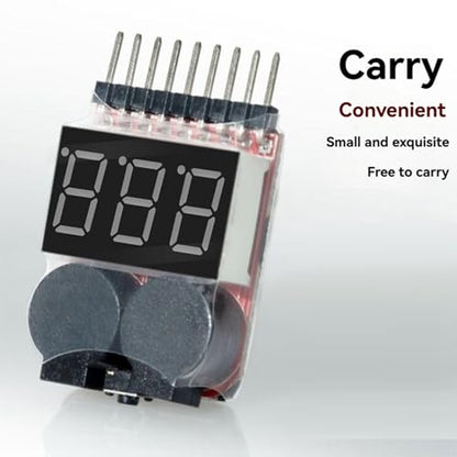 5X BBX1-8S 1-8S 2IN1 Lipo Battery Voltage Tester/Battery Voltage Checker Dual Speaker,Without Case
