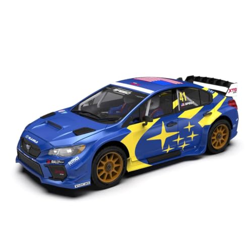 Rlaarlo XTS-S10 1/10 Scale 4WD RTR Carbon Fiber Brushless RC Rally Car, 3652-3300KV 80A Sensored ESC 3S Rally Suspension - color: Blue (Xts-s10)