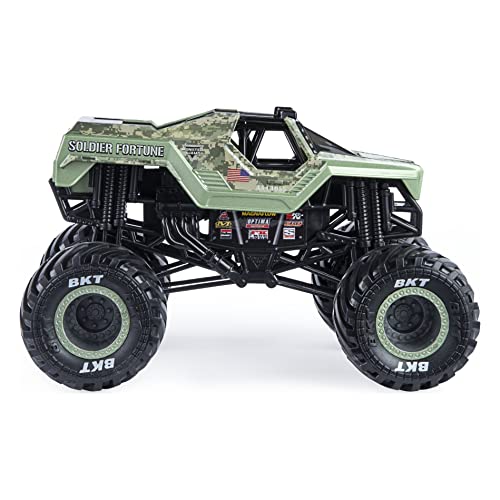 Monster Jam, Official Soldier Fortune Monster Truck, Die-Cast Vehicle, 1:24 Scale