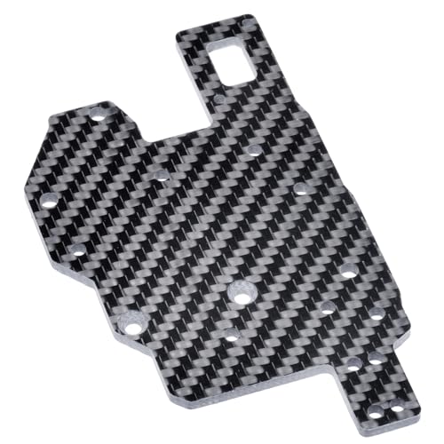 RC Car Carbon Fiber ESC Mounting Fixing Plate ESC Mount Plate ESC Bracket Mounting Bracket Upgrade Parts Compatible with Arrma Kraton 6S V4&V5 BLX Typhon 6S TLR 1/8 RC Car