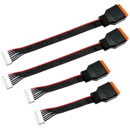 4Pcs JST-XH Balance Cable 2-6S 3S Lipo Battery Balance Charger Extend Expansion Plug Leads Adapter Conversion Line for RC Vehicles Lipo Battery Charging - style: 2pcs 10cm +2pcs 30cm