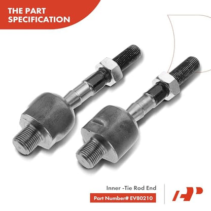 A-Premium 6Pcs Front Suspension Kit, Upper Control Arm | Inner Outer Tie Rod End, Fit for Honda Accord 2003-2007, Acura TSX 2004-2008 , Fix Clunking Noise & Vibration