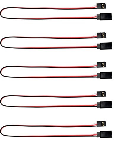 12" / 300mm Futaba Style Servo Extension - 5 Pack 1013