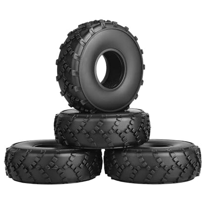 1.0 Tires Sticky - All Terrain Super S5 Soft with Foam Inserts 1/24 1/18 RC Crawler Mud Tires for Traxxas TRX4M Axial SCX24 Bronco Gladiator C10 JLU Deadbolt B17 FCX18 FCX24, 4PCS