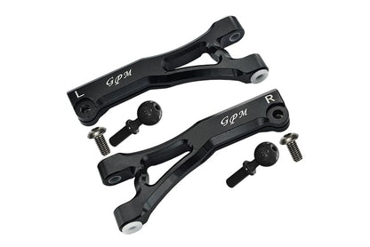 GPM Replacement for LIMITLESS/INFRACTION/TYPHON Upgrade Parts Aluminum Front Upper Arms - 2Pc Set Black
