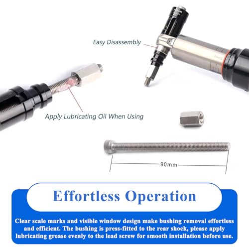 Bushing Removal Tool for Mountain Bikes - Compatible with Rockshox Fox, Suspension Shock Tool for Bushing Installation & Removal