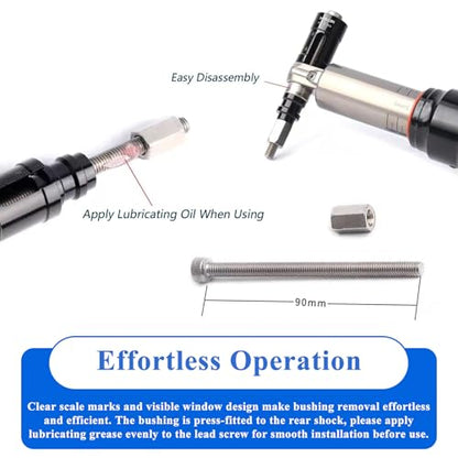 Bushing Removal Tool for Mountain Bikes - Compatible with Rockshox Fox, Suspension Shock Tool for Bushing Installation & Removal
