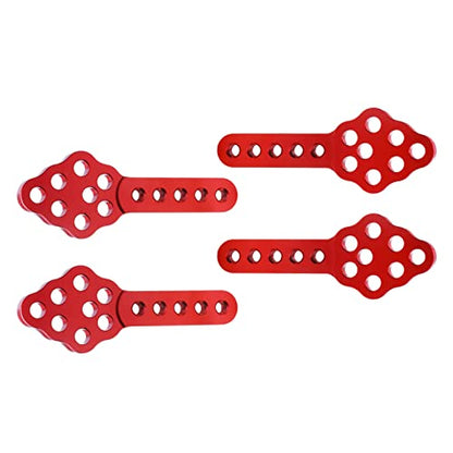 Aluminum Shock Mount Lift Kit Set for 1/10 Axial SCX10 SCX10 II 90046 D90 D110 RC Crawler Car Upgrades Replacement (Red) - color: Red