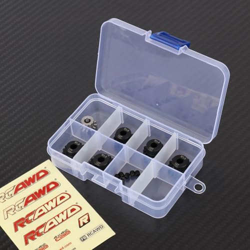 RCAWD Steel 12t 14t 15t 16t 17t 18t Pinion Gear for Losi 1/10 Ford Raptor Baja Rey Rock Rey Series Upgrades Part