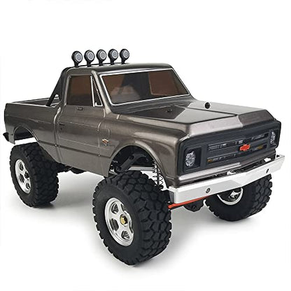 Aluminum RC Front Bumper for Axial SCX24 AXI00001 T1/T2 C10 1/24th RC Crawler Truck Car (Silver) - color: Silver