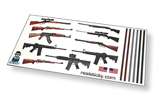 1:10 Scale Remote Control Gun Sticker Sheet R/C Car Truck Crawler Body Graphic Decal