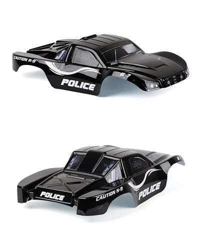 SummitLink Custom Clipless Body Compatible for 1/10 Scale RC Car or Truck BL2S (Truck not Included) (Police Black)