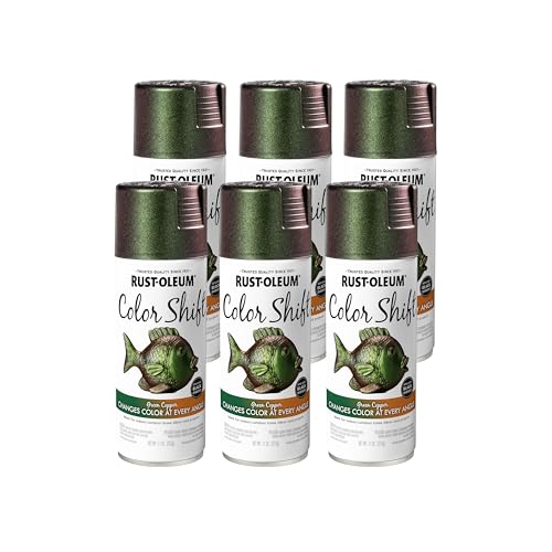 Rust-Oleum 372478 Specialty Color Shift Spray Paint, 11 oz, Green Copper, 6 Pack - color: Green Copper, size: 11 oz (Pack of 6)