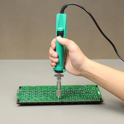 YIHUA 929D VI Temperature Controlled Electric Desoldering Iron with Upgraded Performance Heated Solder Sucker Tool with 3 Nozzles Soldering Iron Pump Function