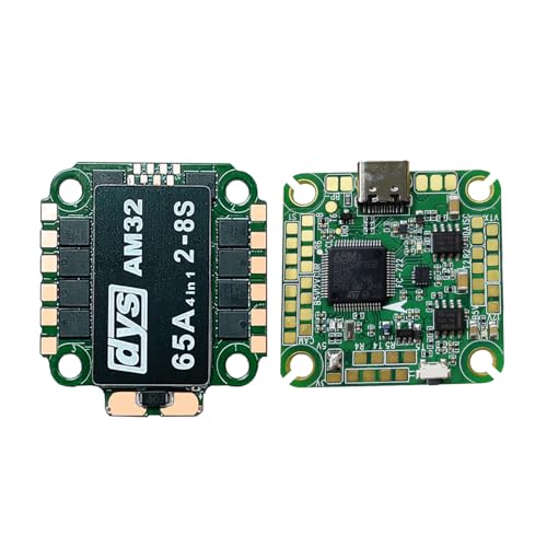 DYS F7 F722 Stack Flight Controller 30x30 AM32 65A 4in1 2-8S Brushless ESC for Freestyle FPV Drone Racing Drone Quadcopter (FC722 AM32 65A ESC) - color: FC722 AM32 65A ESC
